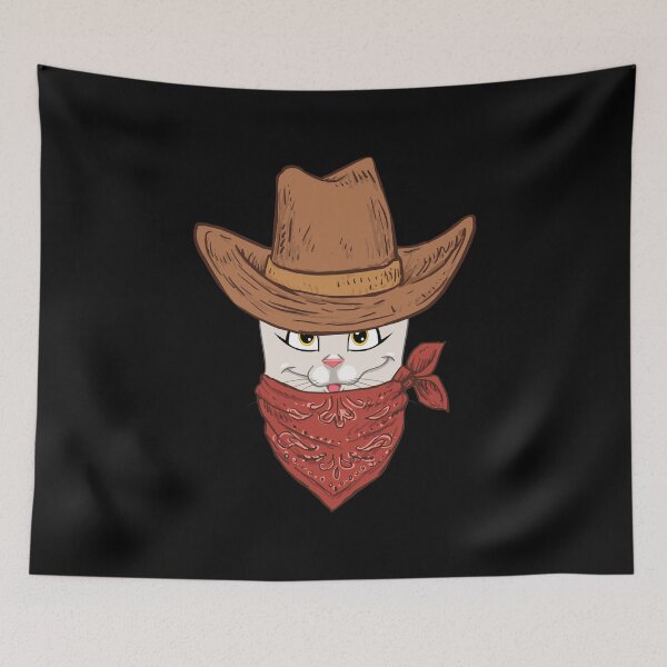 Item preview, Funny Cowboy Cat Pet Western Lover designed and sold by Aleodor.