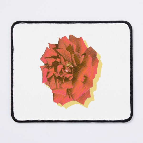 Item preview, Bee On A Red Flower Photography Digital Art Yellow Red Rose designed and sold by deskwhiskey.