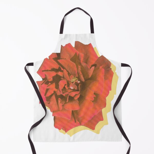 Item preview, Bee On A Red Flower Photography Digital Art Yellow Red Rose designed and sold by deskwhiskey.