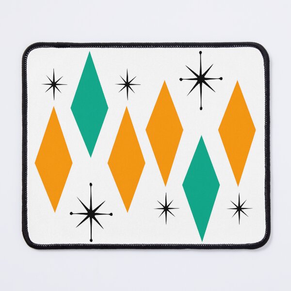 Item preview, Mid Century Modern Pattern Diamonds Starbursts Space Age Era designed and sold by Itaya Art.