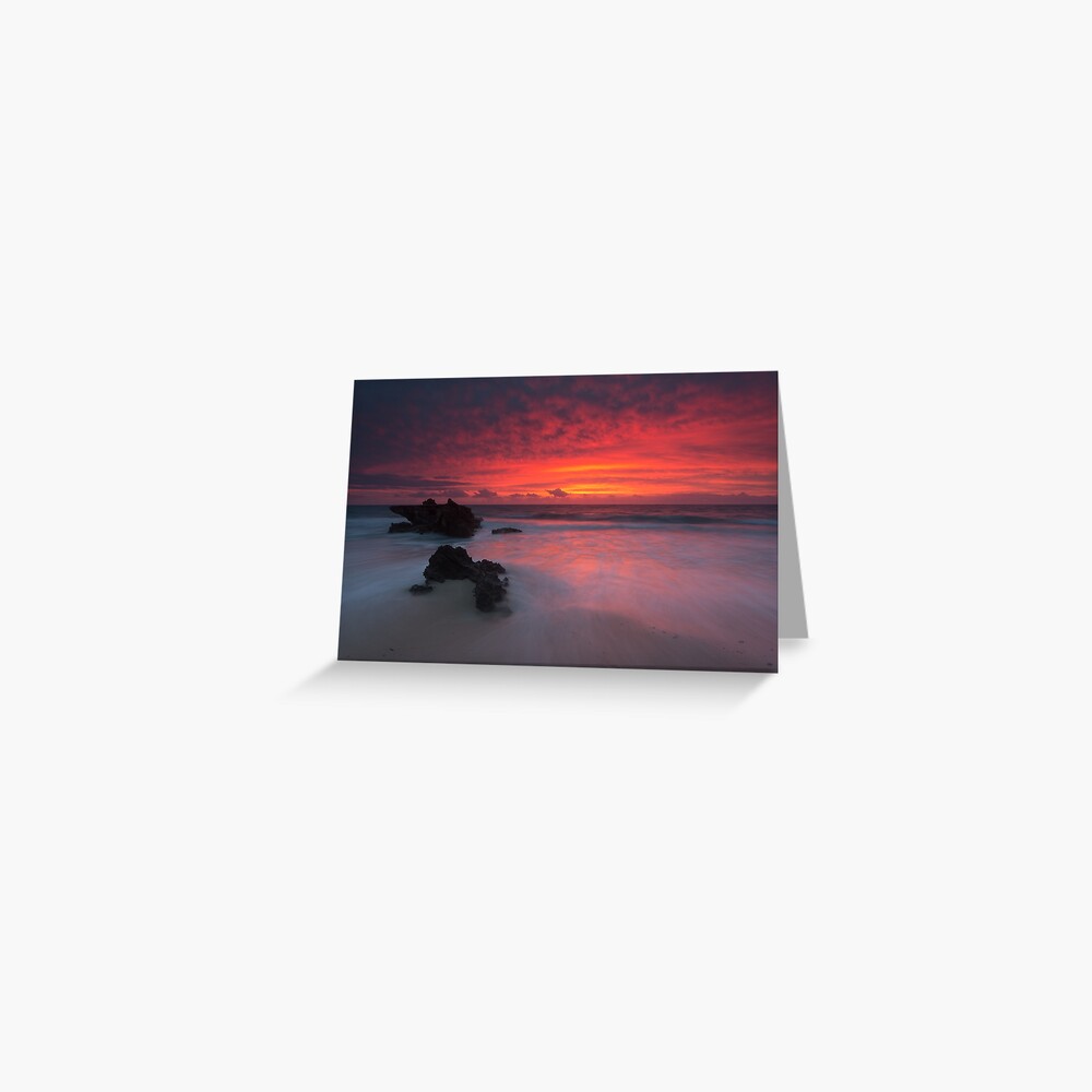 Trigg Beach Sunset Greeting Card