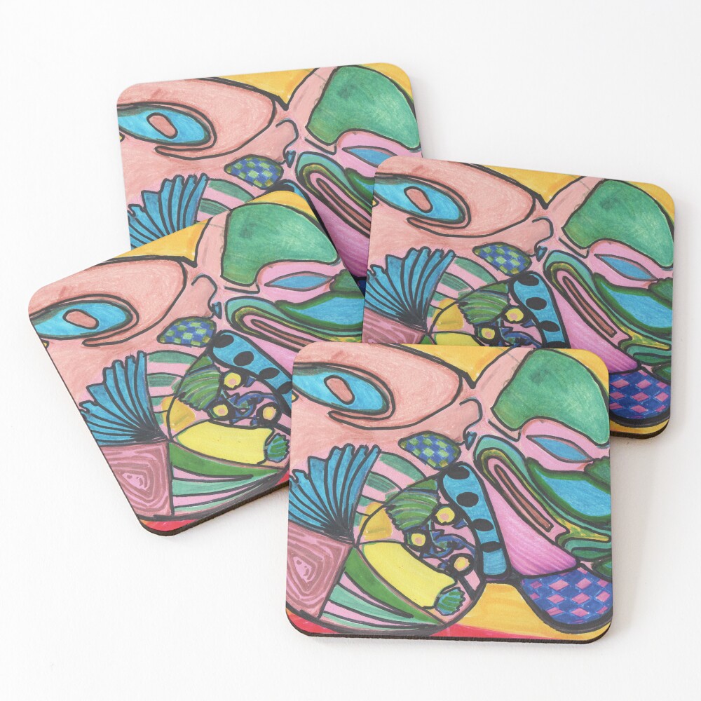 Item preview, Coasters (Set of 4) designed and sold by MonkeysMeow.