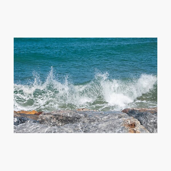 breaking waves Photographic Print