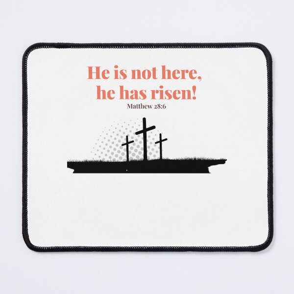 Item preview, He has risen Happy Easter resurrection Sunday - Happy Easter Christmas Xmas - Jesus cross our Savior designed and sold by Marina  Nagi (Inspire Ville).