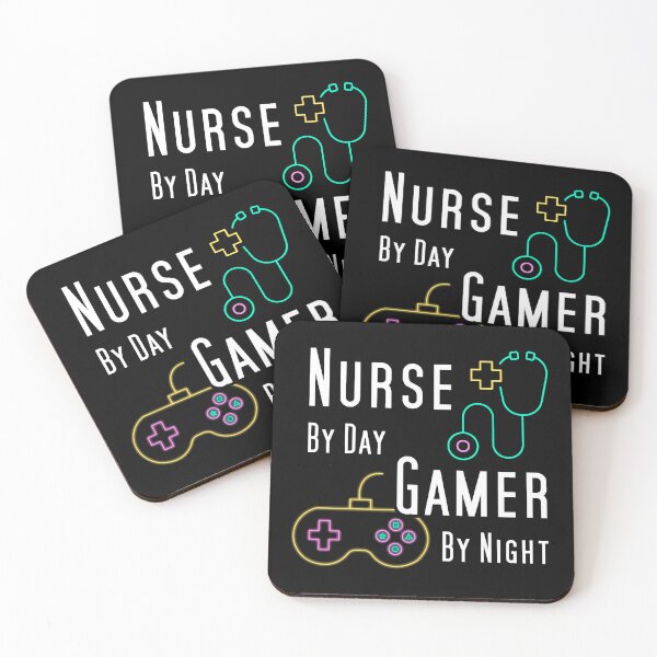 Item preview, Nurse by day Gamer by night designed and sold by Catspeople.