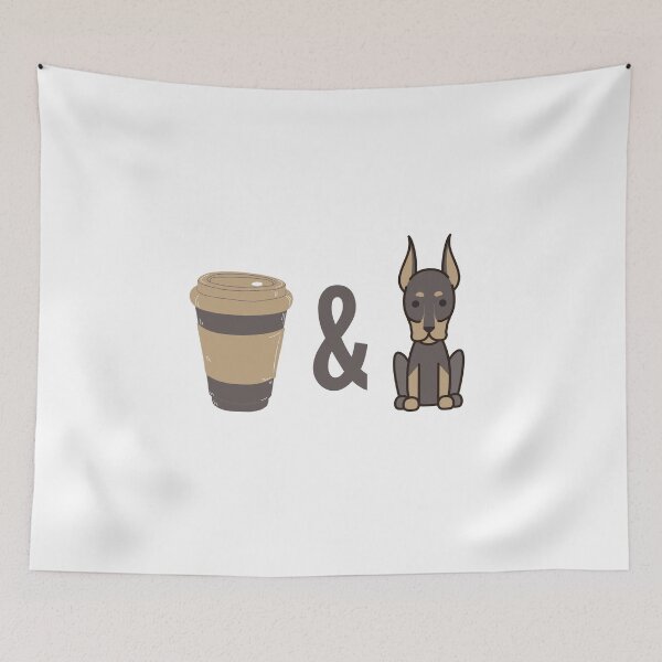 Item preview, Coffee And My Doberman designed and sold by MoaaStore.