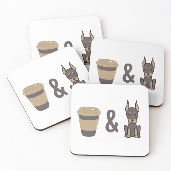 Item preview, Coffee And My Doberman designed and sold by MoaaStore.