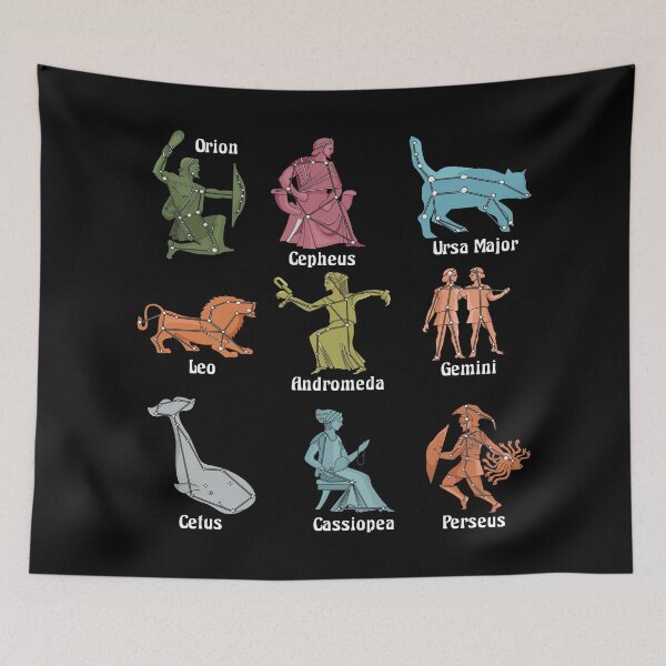 Item preview, Constellation Astronomy Mythology Stars Diagrams Lover Gift designed and sold by Maljonic.