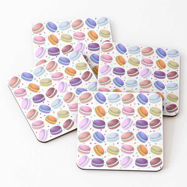 Item preview, Dessert Makes Everything Better | Cute Colourful Hand Drawing Macaroon Pattern designed and sold by HarrysMomStudio.
