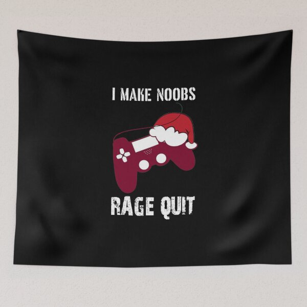 Item preview, funny christmas retro gamer funny sarcastic Rude Offended saying, I Make Noobs Rage Quit boyfriend girlfriend designed and sold by joygift369.
