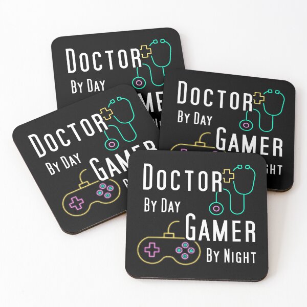 Item preview, Doctor by day Gamer by night designed and sold by Catspeople.