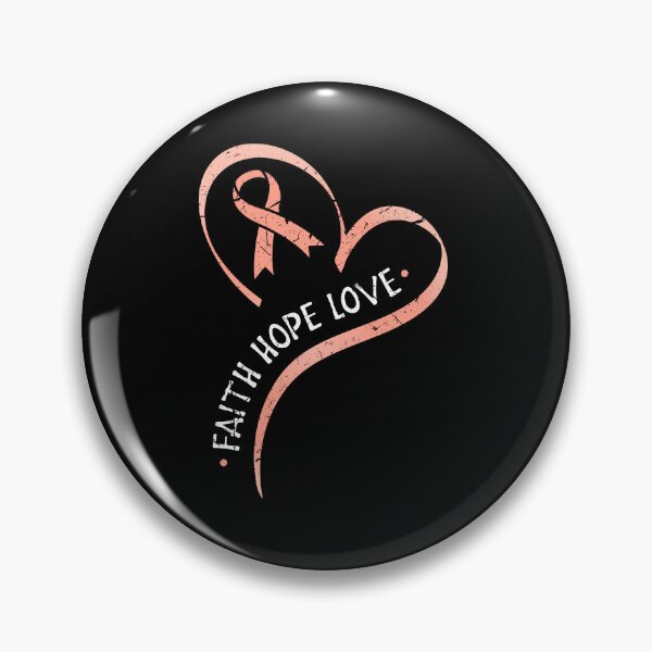Item preview, Faith Hope Love Endometrial Cancer Peach Ribbon designed and sold by Sinful Charm.