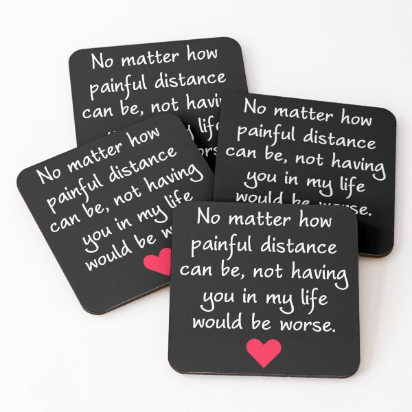Item preview, Long Distance Love - No Matter How Painful Distance Can Be designed and sold by T-shirt For You.