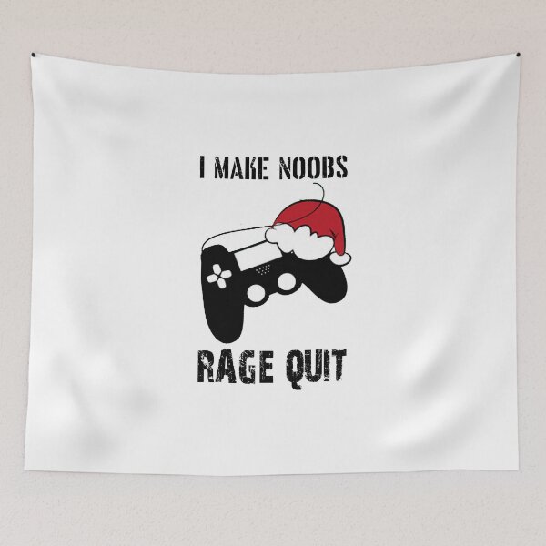 Item preview, funny christmas retro gamer funny sarcastic Rude Offended saying, I Make Noobs Rage Quit boyfriend girlfriend designed and sold by joygift369.