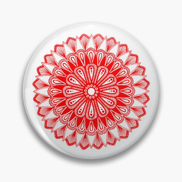 Item preview, Mandala design (red on white)  designed and sold by Calen  Picard-Carroll.