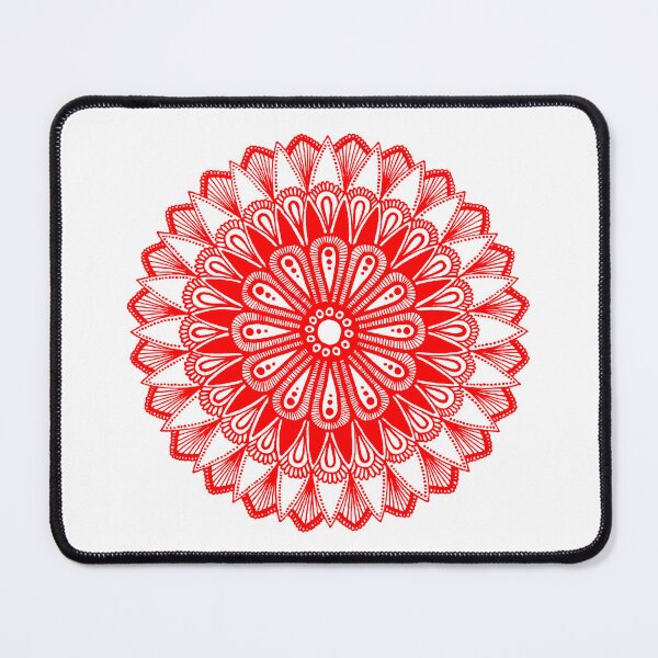 Item preview, Mandala design (red on white)  designed and sold by Calen  Picard-Carroll.