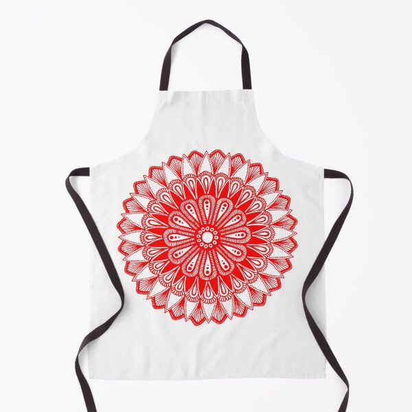 Item preview, Mandala design (red on white) designed and sold by Calen Picard-Carroll.