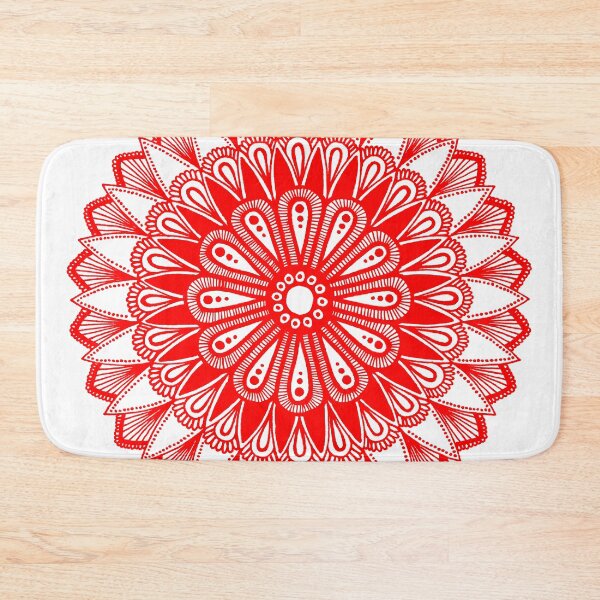 Item preview, Mandala design (red on white)  designed and sold by Calen  Picard-Carroll.