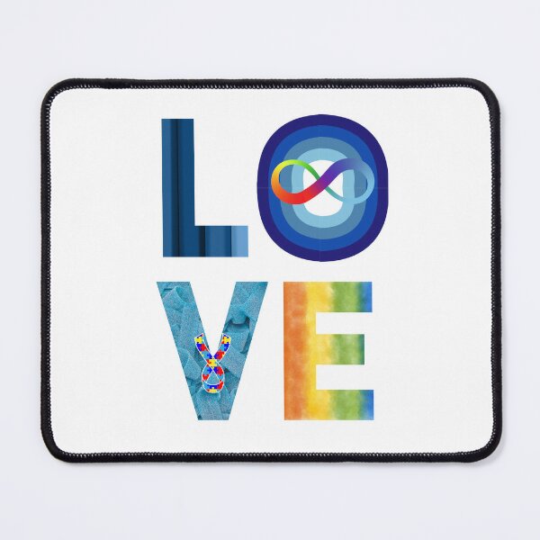 In April We Wear Blue Autism Awareness with Love for women Poster for Sale  by evolutionmind