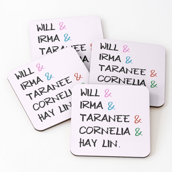 Item preview, W.i.t.c.h - Will & Irma & Taranee & Cornelia & Hay Lin - Black Lines designed and sold by Akarkanias.