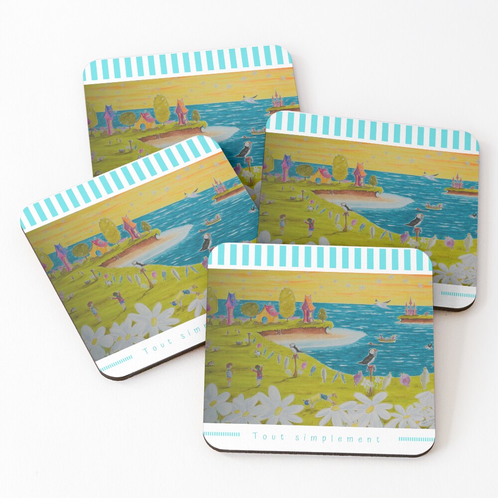 Item preview, Dessous de verre (lot de 4) designed and sold by LindaMolloy.
