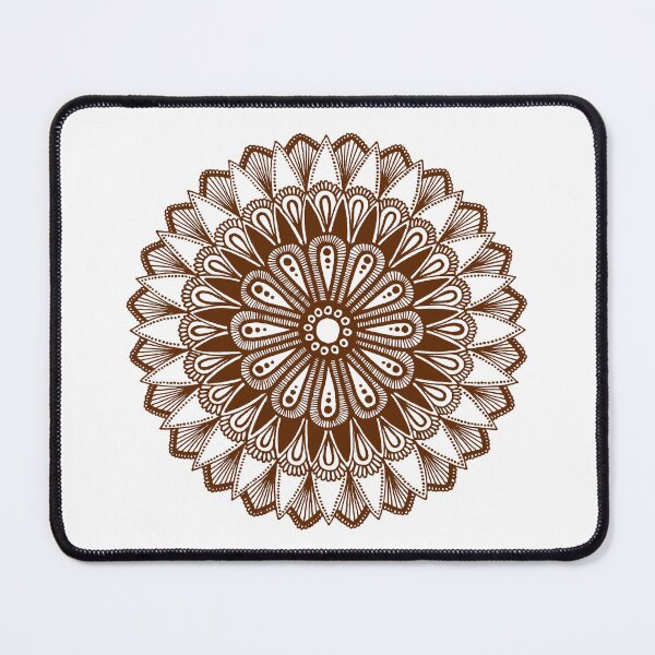 Item preview, Mandala design (brown on white)  designed and sold by Calen  Picard-Carroll.