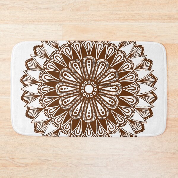 Item preview, Mandala design (brown on white)  designed and sold by Calen  Picard-Carroll.