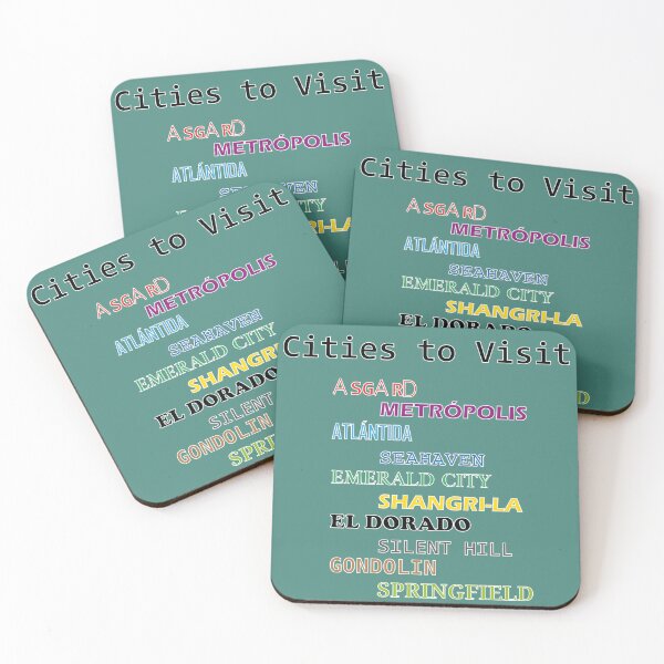 Item preview, CITIES TO VISIT designed and sold by SerafinDesign.