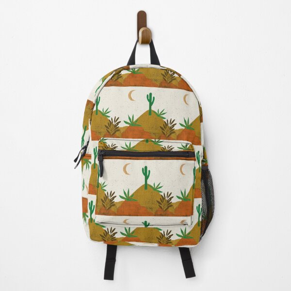 Item preview, Desert chic hills cactus and moon green orange cream light brown, designed and sold by DemonicGloom.