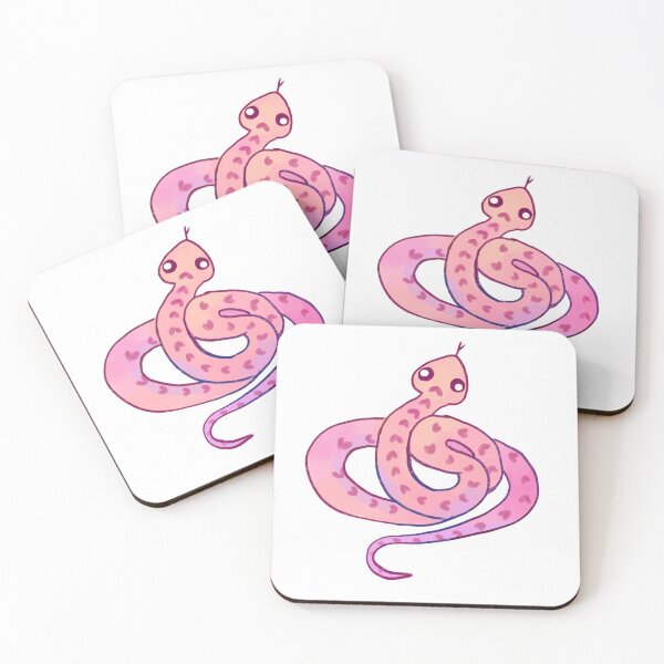Item preview, Cute watercolor snake with hearts  designed and sold by Mayarart.