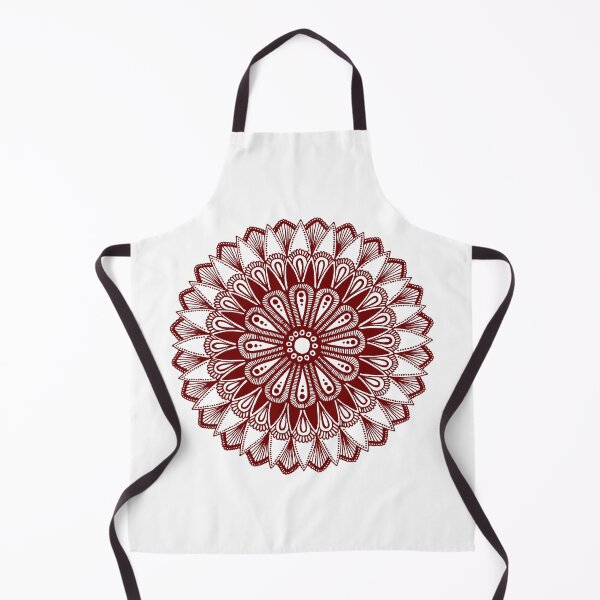 Item preview, Mandala design (dark red on white) designed and sold by Calen Picard-Carroll.