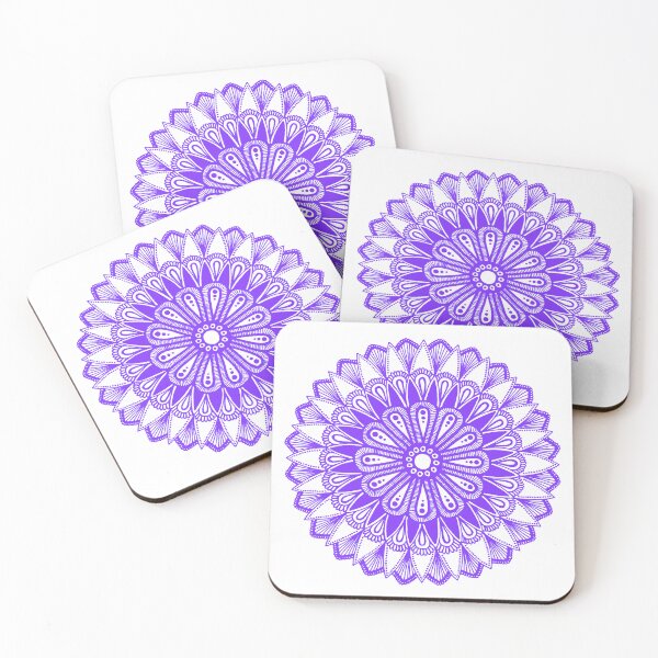 Item preview, Mandala design (violet on white)  designed and sold by Calen  Picard-Carroll.