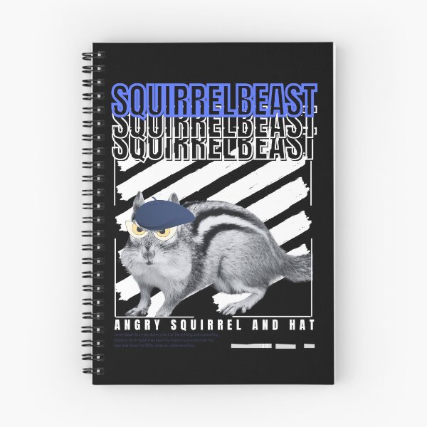 Item preview, Disgruntled Squirrel - SQUIRRELBEAST Dark Blue -Nutty Squirrel - Crazy Squirrel - Angry Squirrel - Squirrel Beast designed and sold by Rainbows Rock.