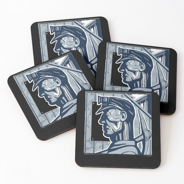 Item preview, Vintage Mine Worker Monochromatic Retro Sketch designed and sold by tronictees.
