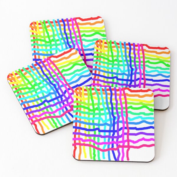 Item preview, Neon  Colors Wonky Weave Plaid Pattern designed and sold by DianeBP.