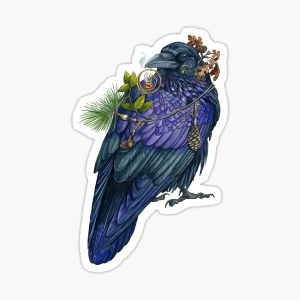 Magic Raven Sticker