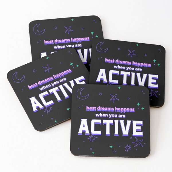 Item preview,  best dream happen when you are active designed and sold by VitoTDesign.