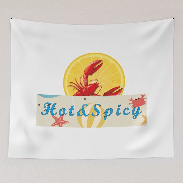 Item preview, Hot and Spicy - Lobster Crawfish,Crawfish Shirt Feisty and Spicy Shirt designed and sold by mad art.
