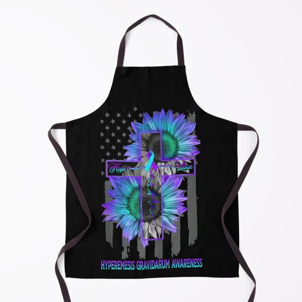 Item preview, Faith Hope Love American Flag Sunflower Christian Cross Hyperemesis Graviduram Awareness designed and sold by Tadmab.