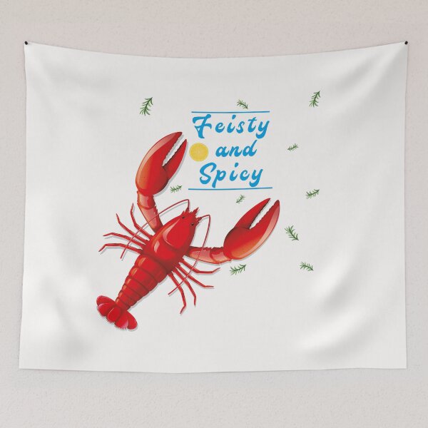 Item preview, Feisty and Spicy - Lobster Crawfish,Crawfish Shirt Feisty and Spicy Shirt designed and sold by mad art.