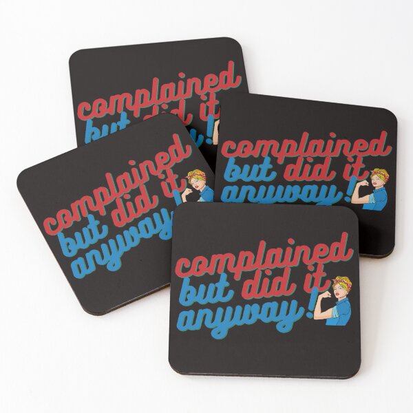 Item preview, Complained, but did it anyway! Funny Sarcastic Quote, Woman Power, Retro vintage style designed and sold by PressPixel.