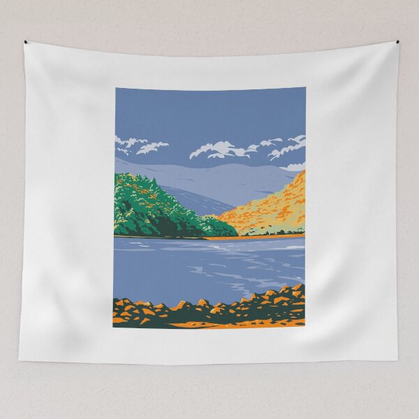 Item preview, Cove Lake State Park Around the Impoundment of Cove Creek Campbell County Tennessee USA WPA Poster Art designed and sold by patrimonio.