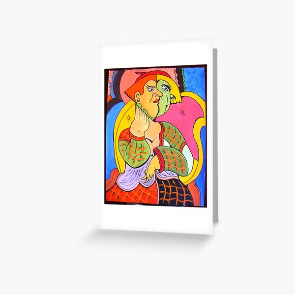 wild colored miss Greeting Card