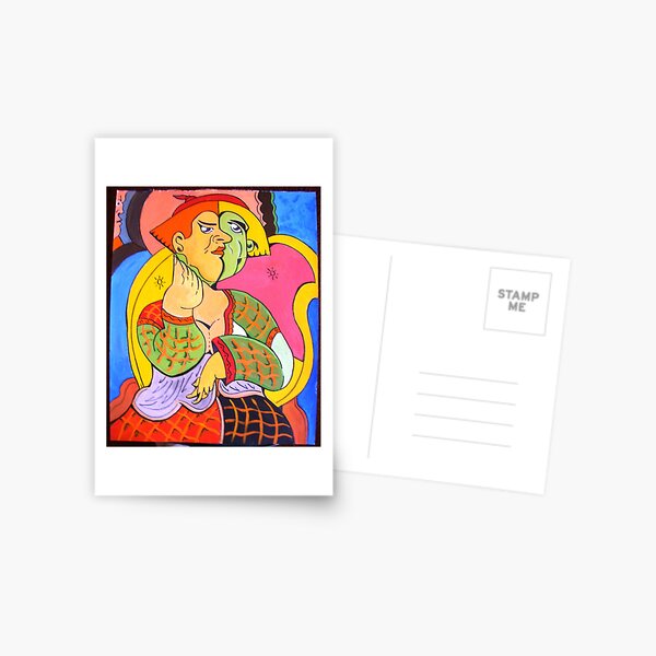wild colored miss Postcard
