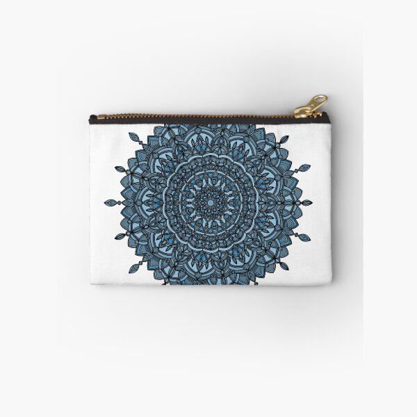 Item preview, Blue dotted detailed mandala designed and sold by lilletk.