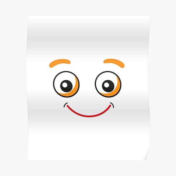 Cartoon-Gesicht Poster