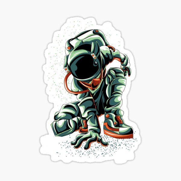 Fancy Astronaut Sticker