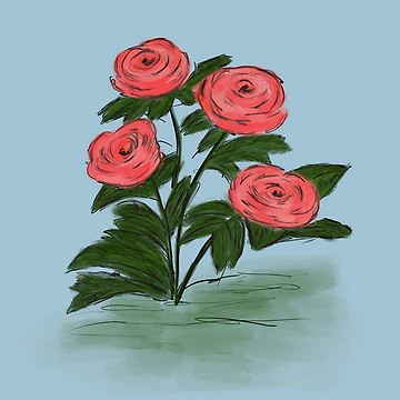 Imagen de la obra ROSAS ROSAS SOBRE AZUL de Shelly Moore