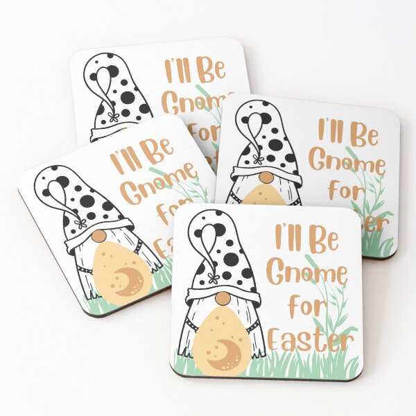 Artikelvorschau, I'll Be Gnome for Easter - Süße Boho-Osterei-Korbzwerge entworfen und verkauft von BeebsAndNugget.