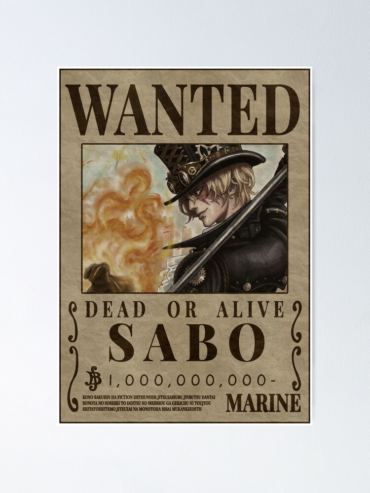 One Piece - poster WANTED SABO